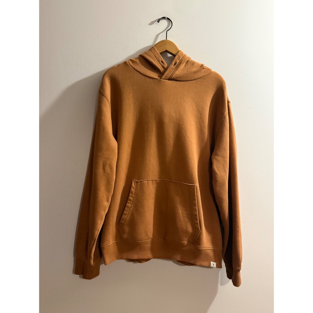 Desert Dunes Weekend Style Mens Brown Organic Cotton Blend Hoodie L